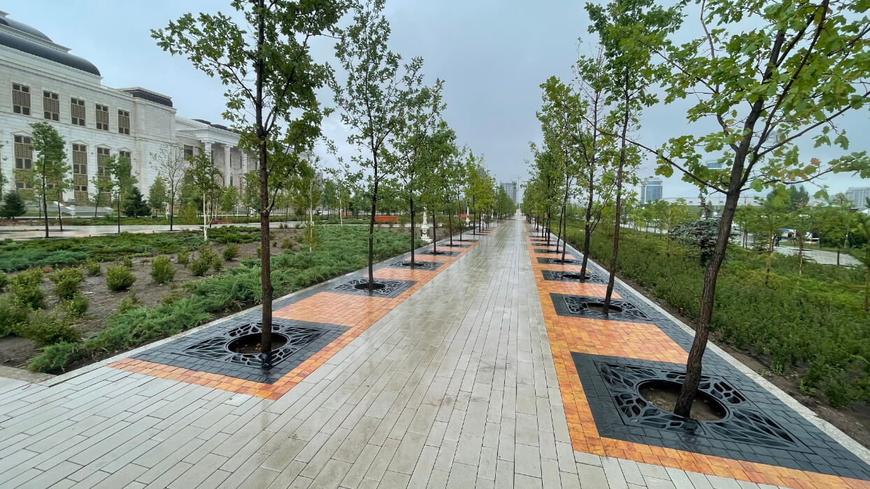 Приствольная решетка для дерева ZKING CRUST 1.2х1.2м Черная в Ульяновске фото