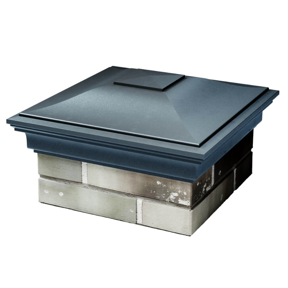 Колпак Zking Монблан Серый на столб 1.5х1.5 кирпича (385х385мм) в Ульяновске фото