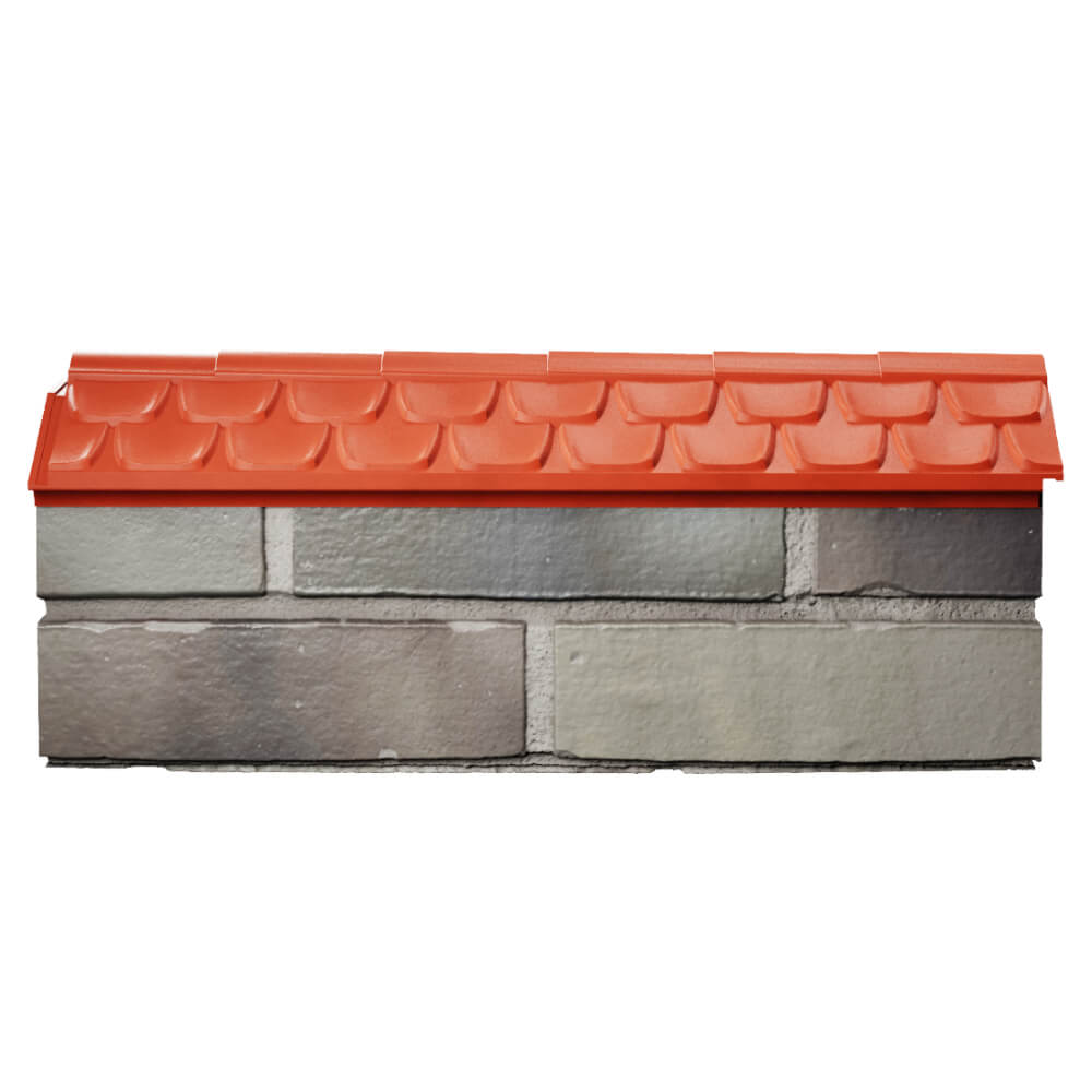 Парапет Zking Эльбрус Красный с посадкой на 0.5 кирпича (130мм) в Ульяновске фото