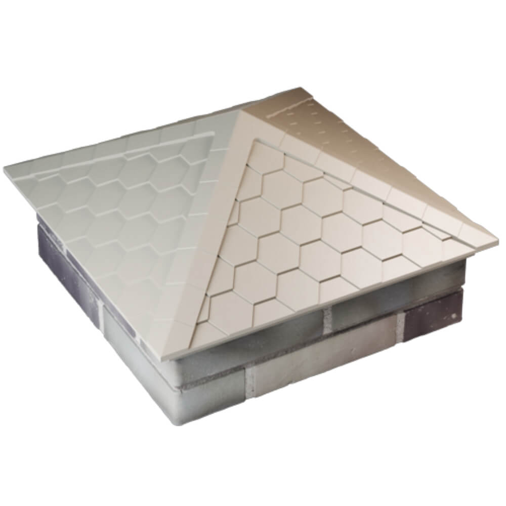 Колпак Zking Эверест Бежевый на столб 2х2 кирпича (535х535мм) Ульяновск фото