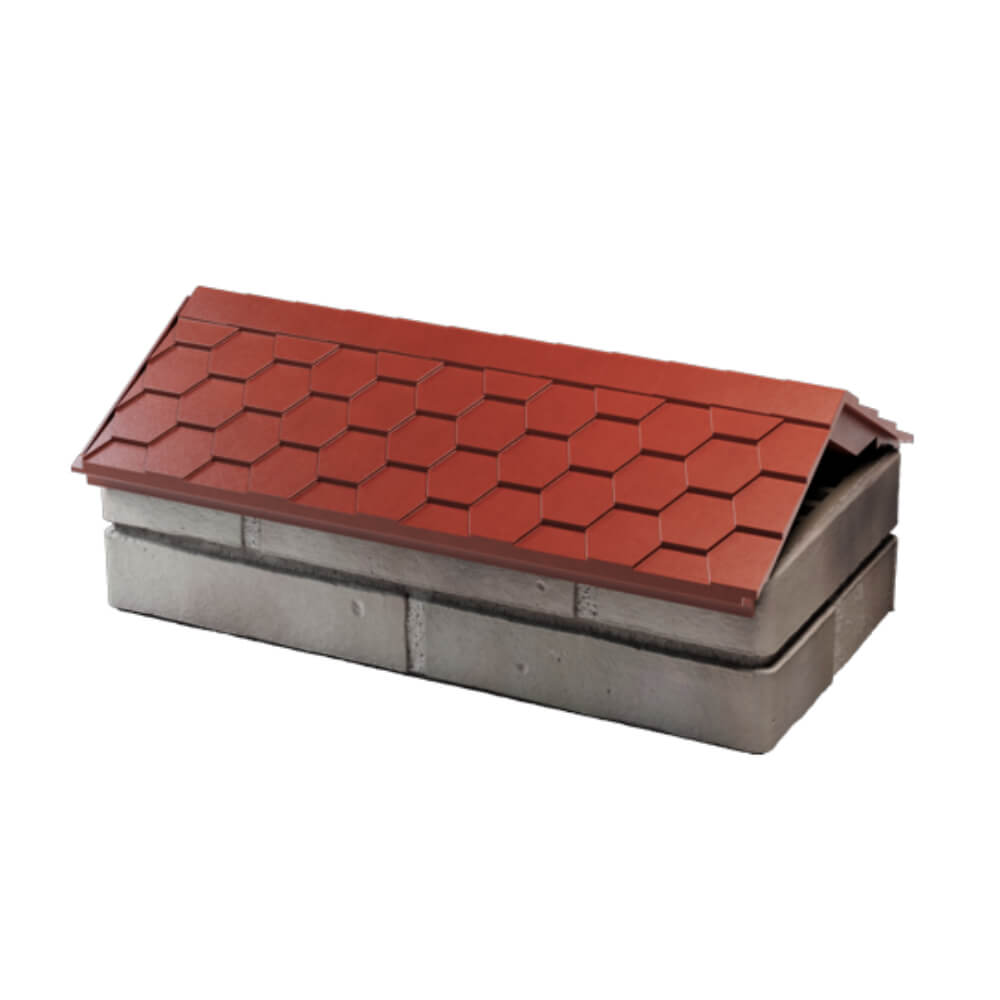 Парапет Zking Эверест Красный с посадкой на 1 кирпич (200/225/255мм) в Ульяновске фото