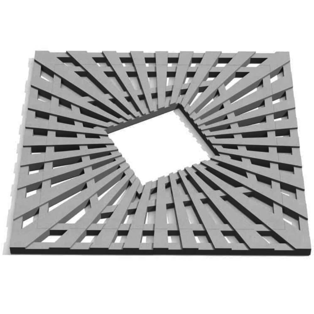 Приствольная решетка для дерева ZKING ATMOSPHERE 1.2х1.2м Серая Ульяновск фото