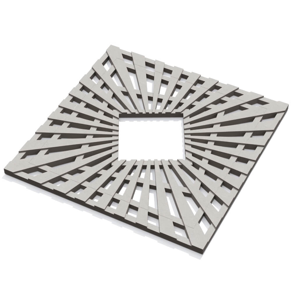 Приствольная решетка для дерева ZKING ATMOSPHERE 1.2х1.2м Бежевая в Ульяновске фото