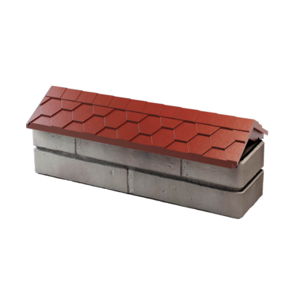 Парапет Zking Эверест Красный с посадкой на 0.5 кирпича (130мм) в Ульяновске фото