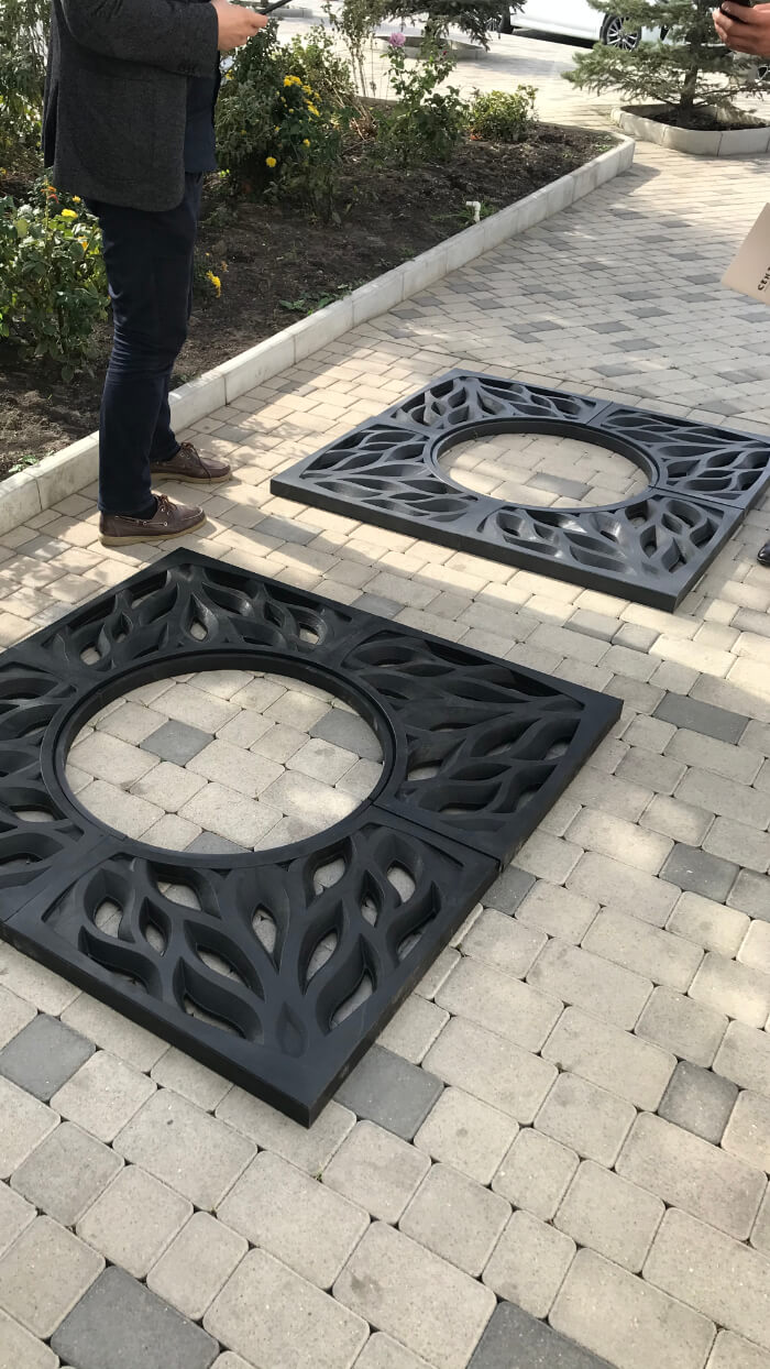 Приствольная решетка для дерева ZKING CRUST 1.2х1.2м Черная в Ульяновске фото