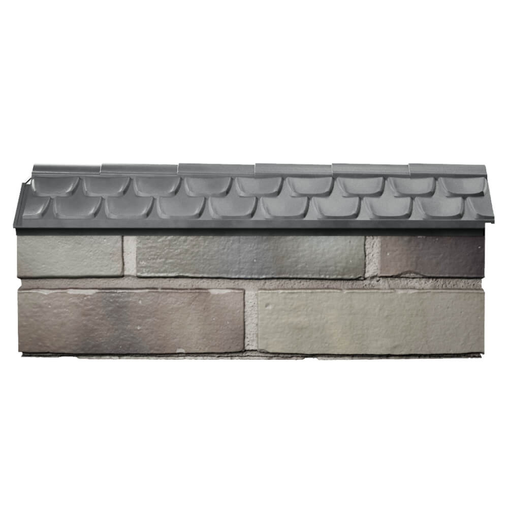 Парапет Zking Эльбрус Серый с посадкой на 0.5 кирпича (130мм) в Ульяновске фото