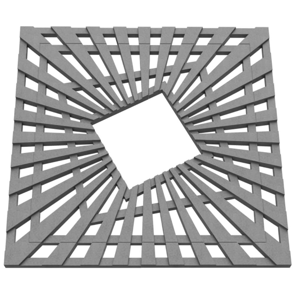 Приствольная решетка для дерева ZKING ATMOSPHERE 1.2х1.2м Серая в Ульяновске фото