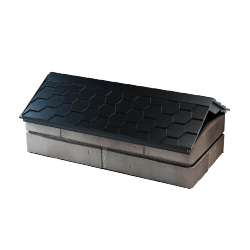 Парапет Zking Эверест Черный с посадкой на 1 кирпич (200/225/255мм) в Ульяновске фото