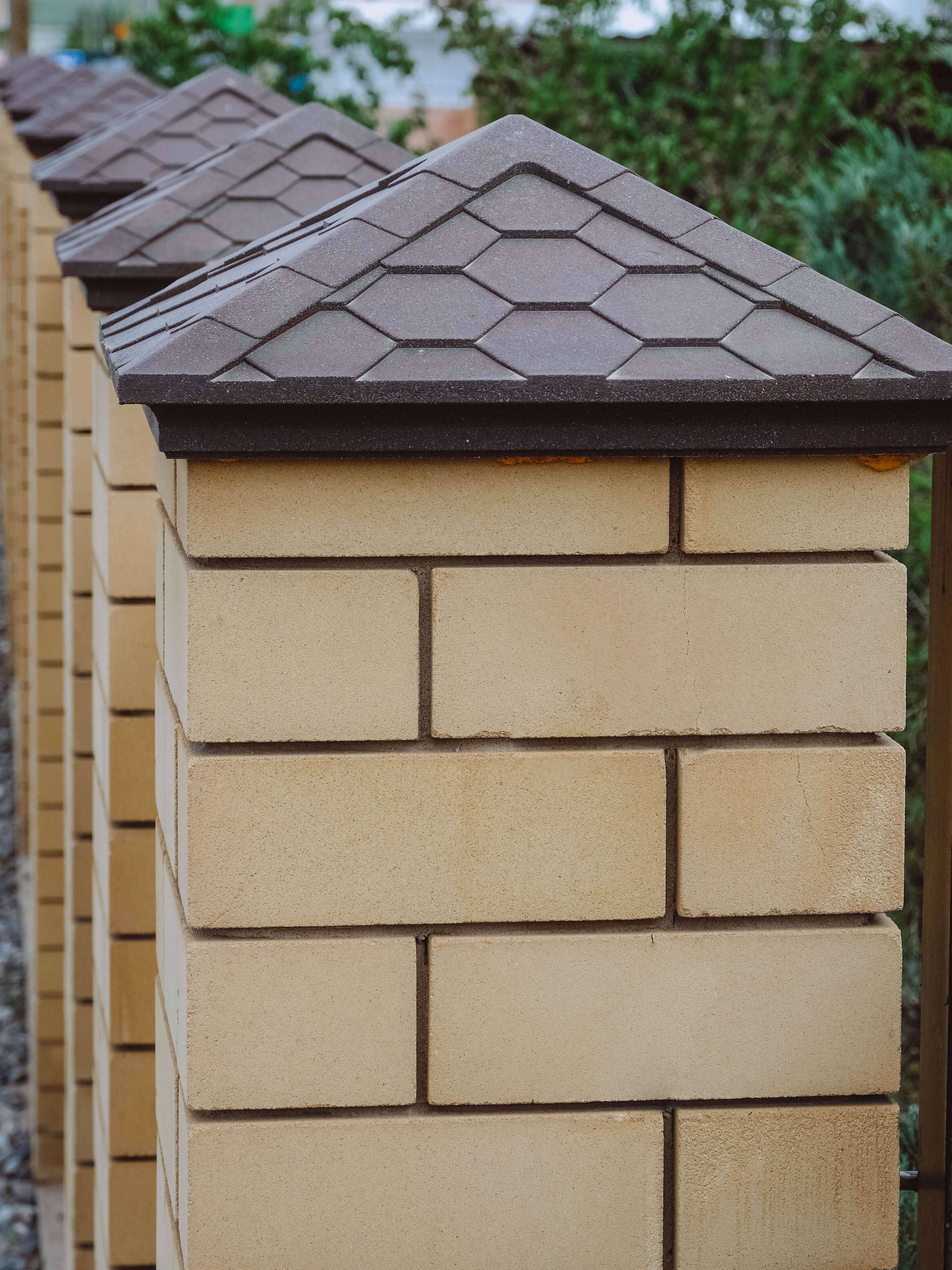 Колпак Zking Эверест Коричневый на столб 1.5х1.5 кирпича (390х390мм) в Ульяновске фото