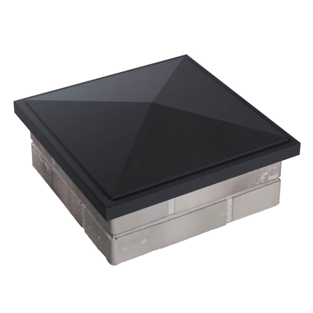 Колпак Zking БонаМоно Серый на столб 1.5х1.5 кирпича (385х385, 400х400мм) в Ульяновске фото