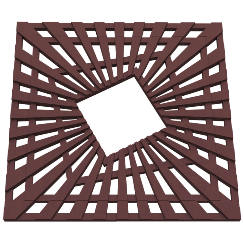 Приствольная решетка для дерева ZKING ATMOSPHERE 1.2х1.2м Коричневая в Ульяновске фото