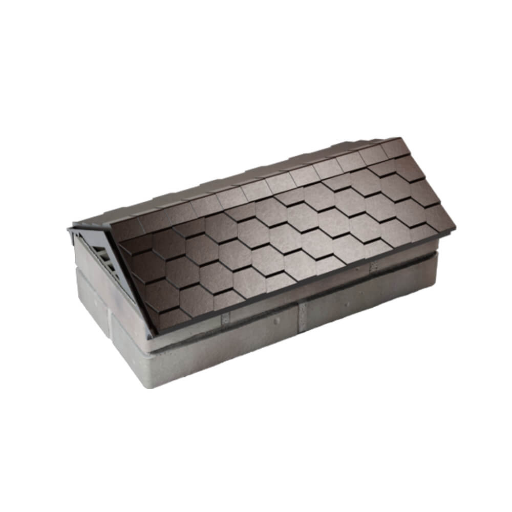 Парапет Zking Эверест Коричневый с посадкой на 1 кирпич (200/225/255мм) в Ульяновске фото