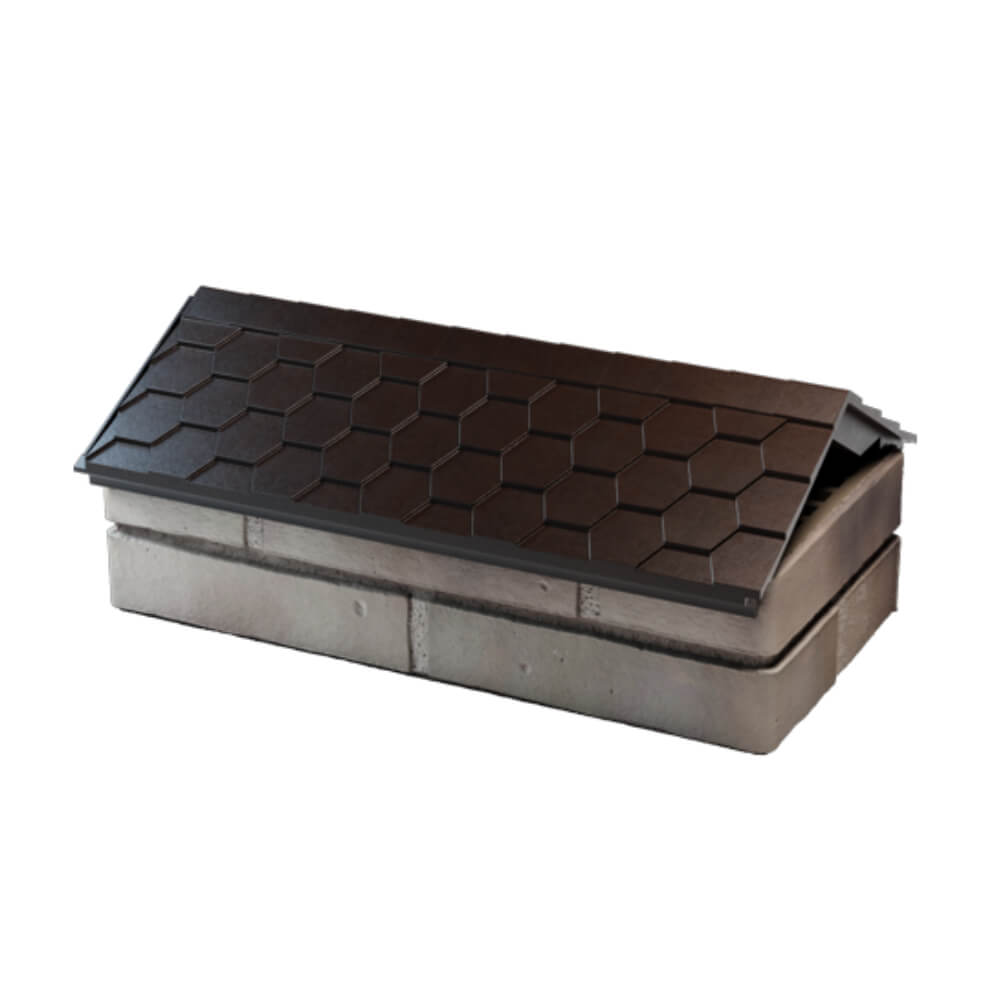 Парапет Zking Эверест Коричневый с посадкой на 1 кирпич (200/225/255мм) в Ульяновске фото