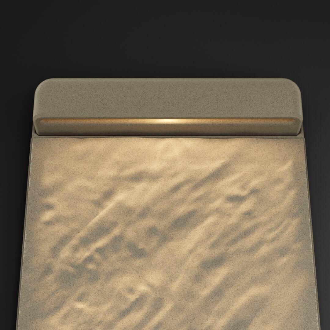 LED Светильник для шаговой плиты STONE Светлая Галька 330х75х98мм в Ульяновске фото