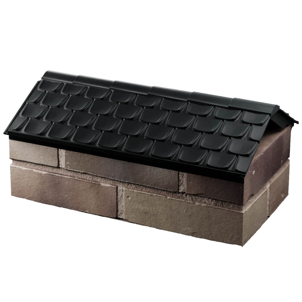 Парапет Zking Эльбрус Черный с посадкой на 1 кирпич (255мм) в Ульяновске фото