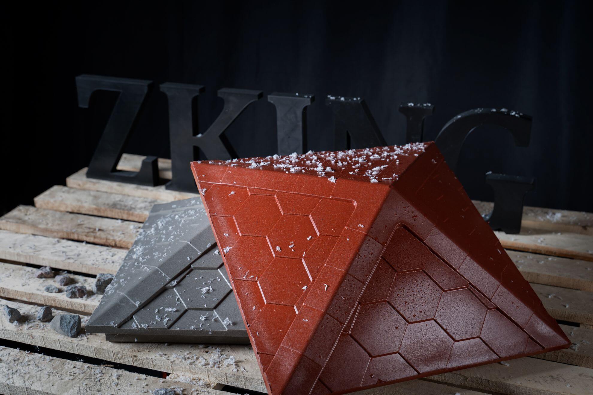 Колпак Zking Эверест Красный на столб 1.5х1.5 кирпича (390х390мм) в Ульяновске фото