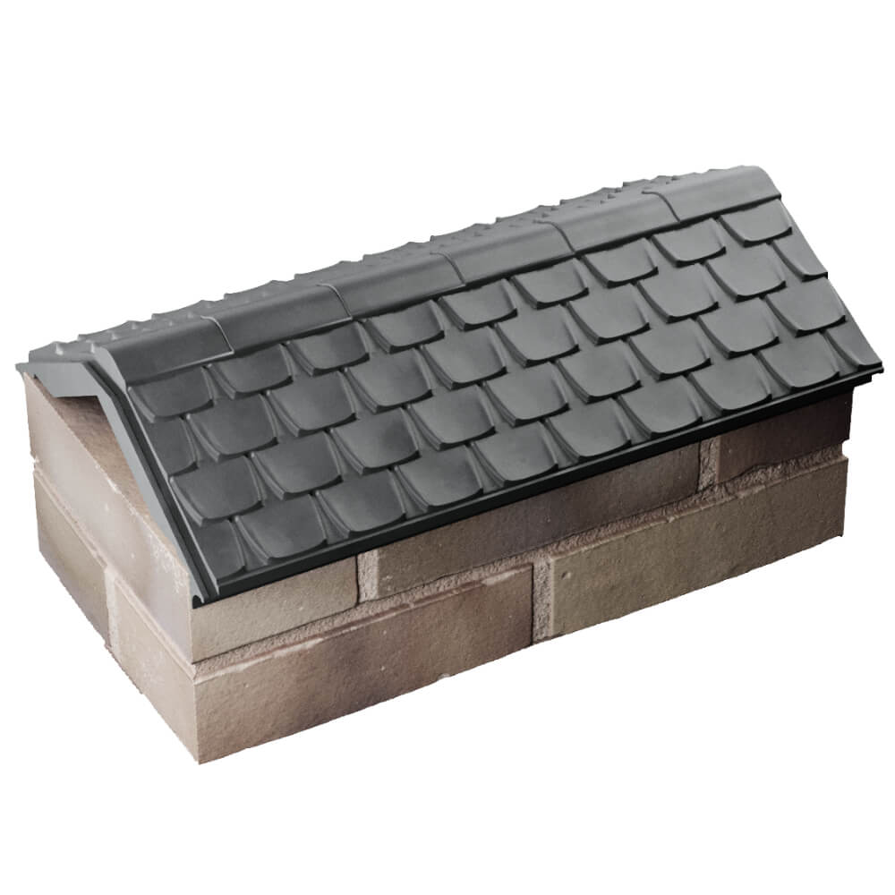 Парапет Zking Эльбрус Серый с посадкой на 1 кирпич (255мм) в Ульяновске фото