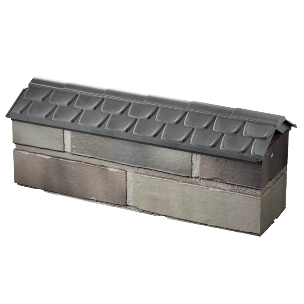 Парапет Zking Эльбрус Серый с посадкой на 0.5 кирпича (130мм) в Ульяновске фото