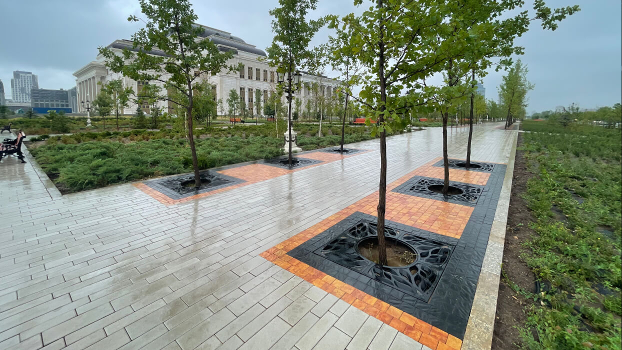 Приствольная решетка для дерева ZKING CRUST 1.2х1.2м Черная в Ульяновске фото