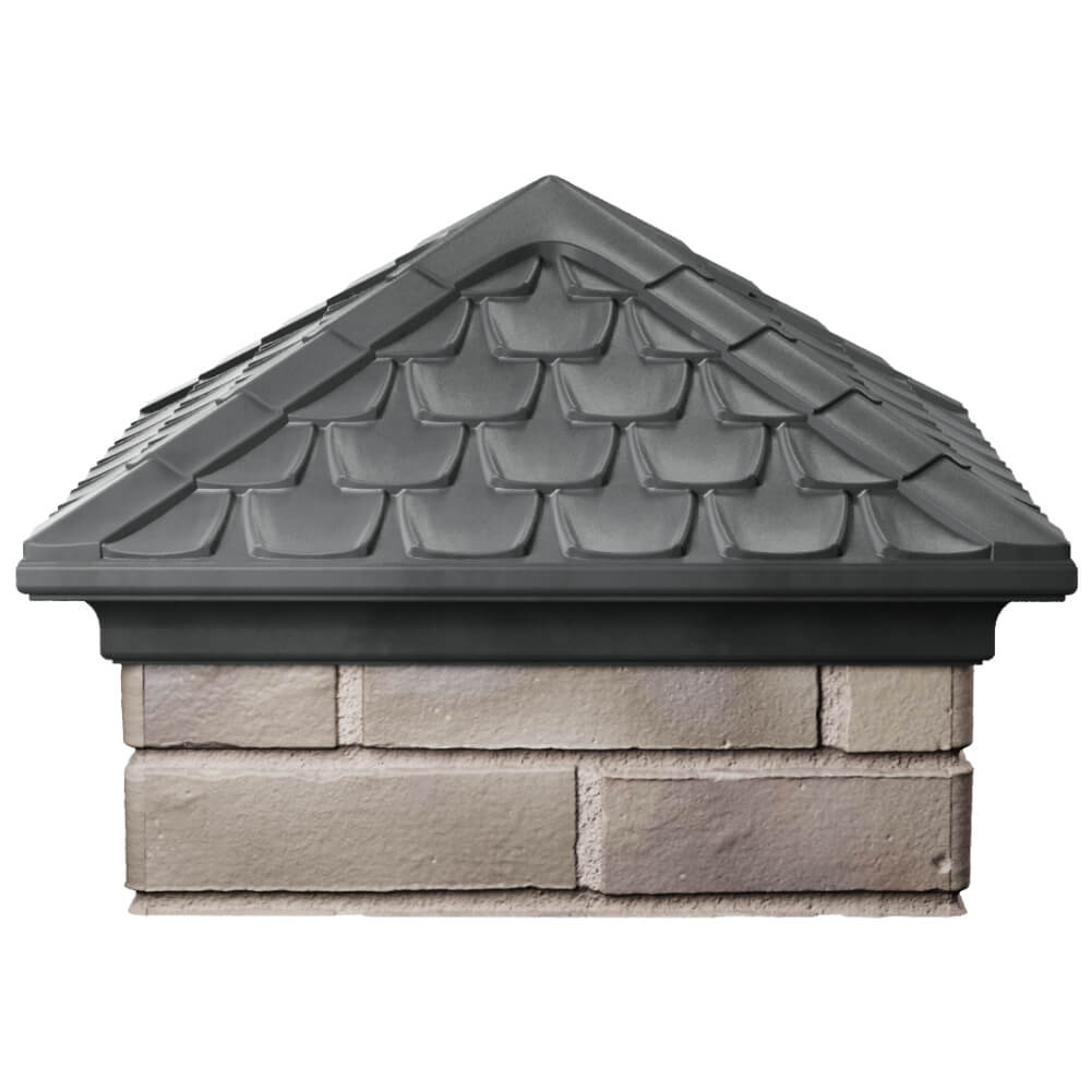 Колпак Zking Эльбрус Серый на столб 1.5х1.5 кирпича (385х385мм) Ульяновск фото