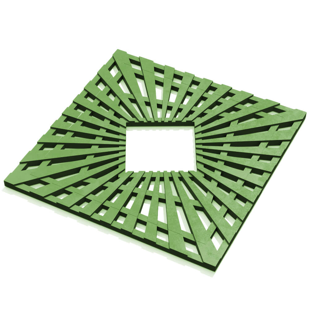 Приствольная решетка для дерева ZKING ATMOSPHERE 1.2х1.2м Зеленая в Ульяновске фото