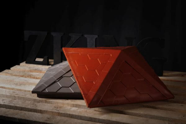 Колпак Zking Эверест Красный на столб 1.5х1.5 кирпича (390х390мм) в Ульяновске фото