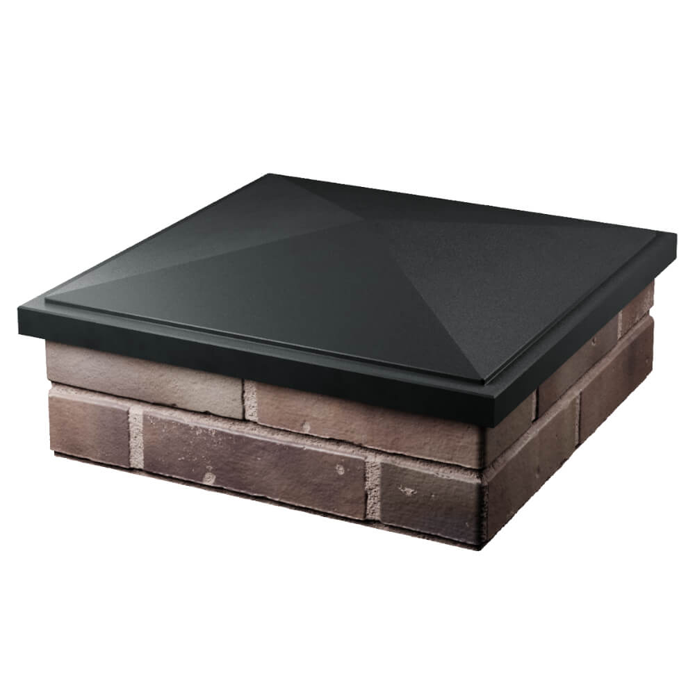 Колпак Zking БонаМоно Черный на столб 2х2 кирпича (515х515, 530х530мм) в Ульяновске фото