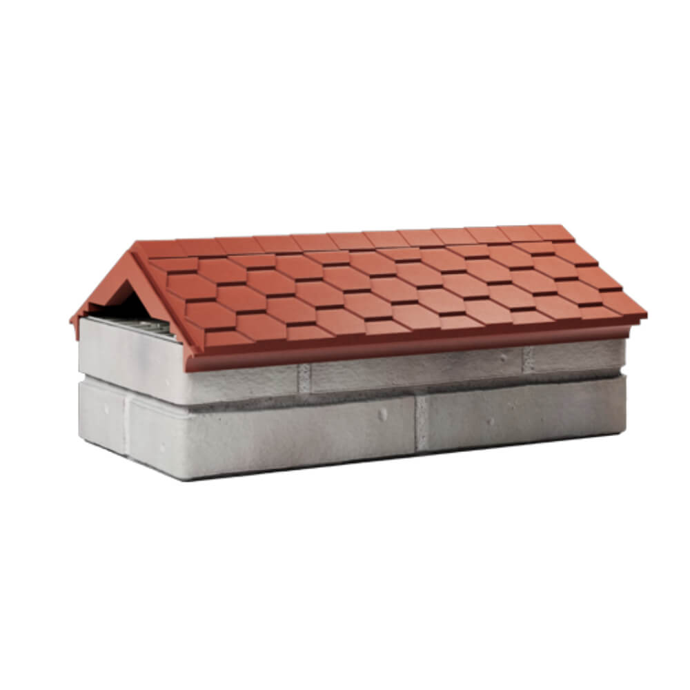 Парапет Zking Эверест Красный с посадкой на 1 кирпич (200/225/255мм) Ульяновск фото