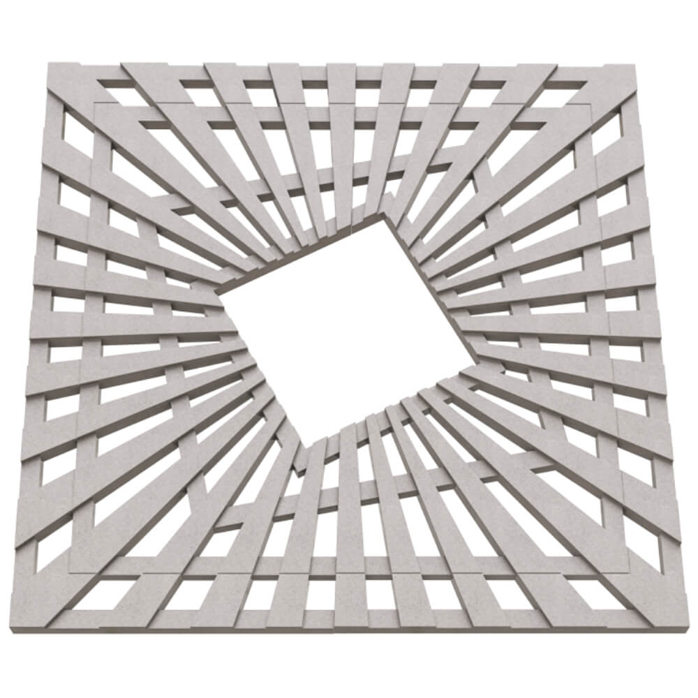 Приствольная решетка для дерева ZKING ATMOSPHERE 1.2х1.2м Бежевая в Ульяновске фото