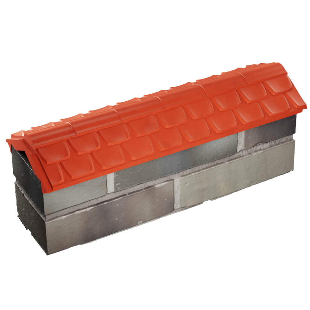 Парапет Zking Эльбрус Красный с посадкой на 0.5 кирпича (130мм) в Ульяновске фото