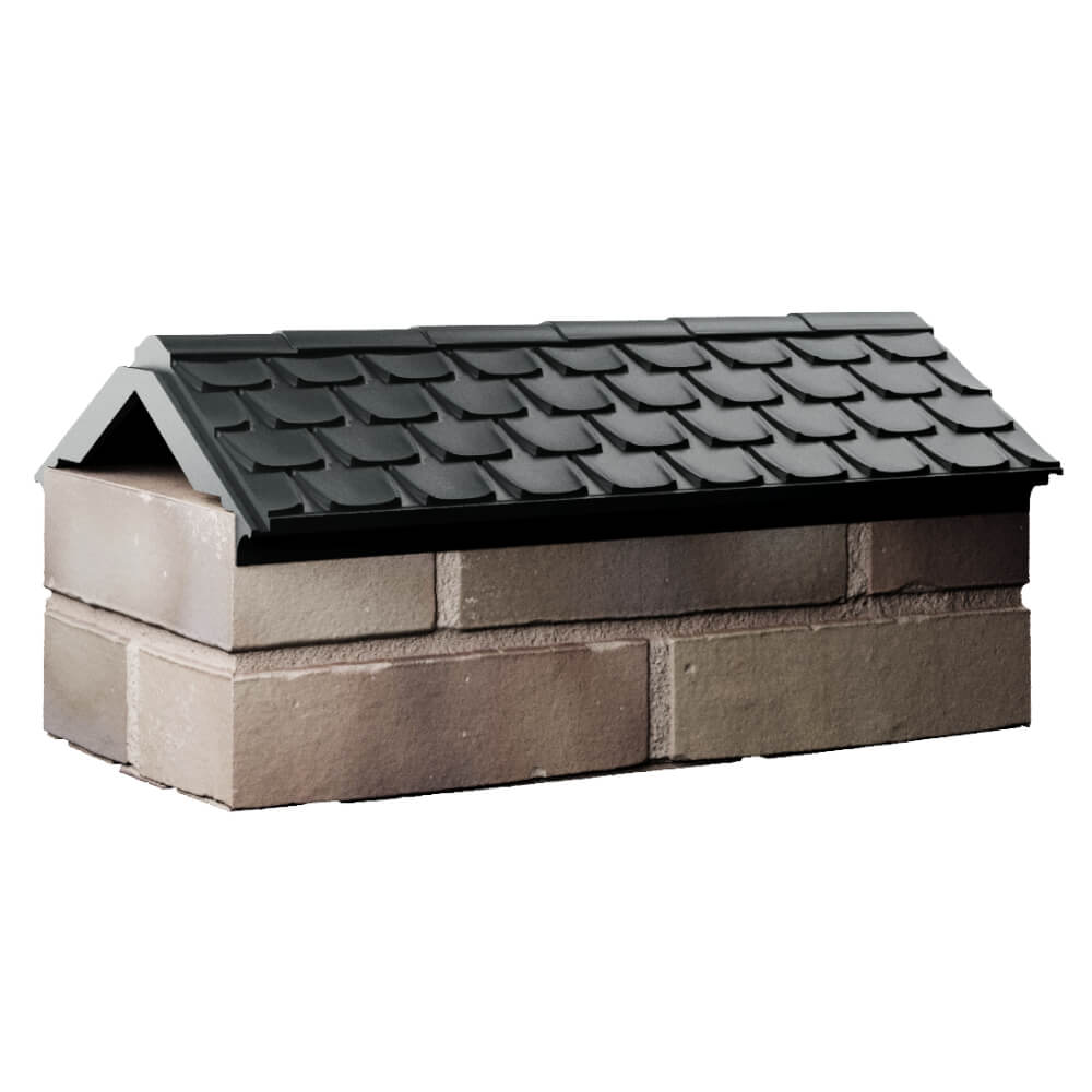 Парапет Zking Эльбрус Черный с посадкой на 1 кирпич (255мм) Ульяновск фото