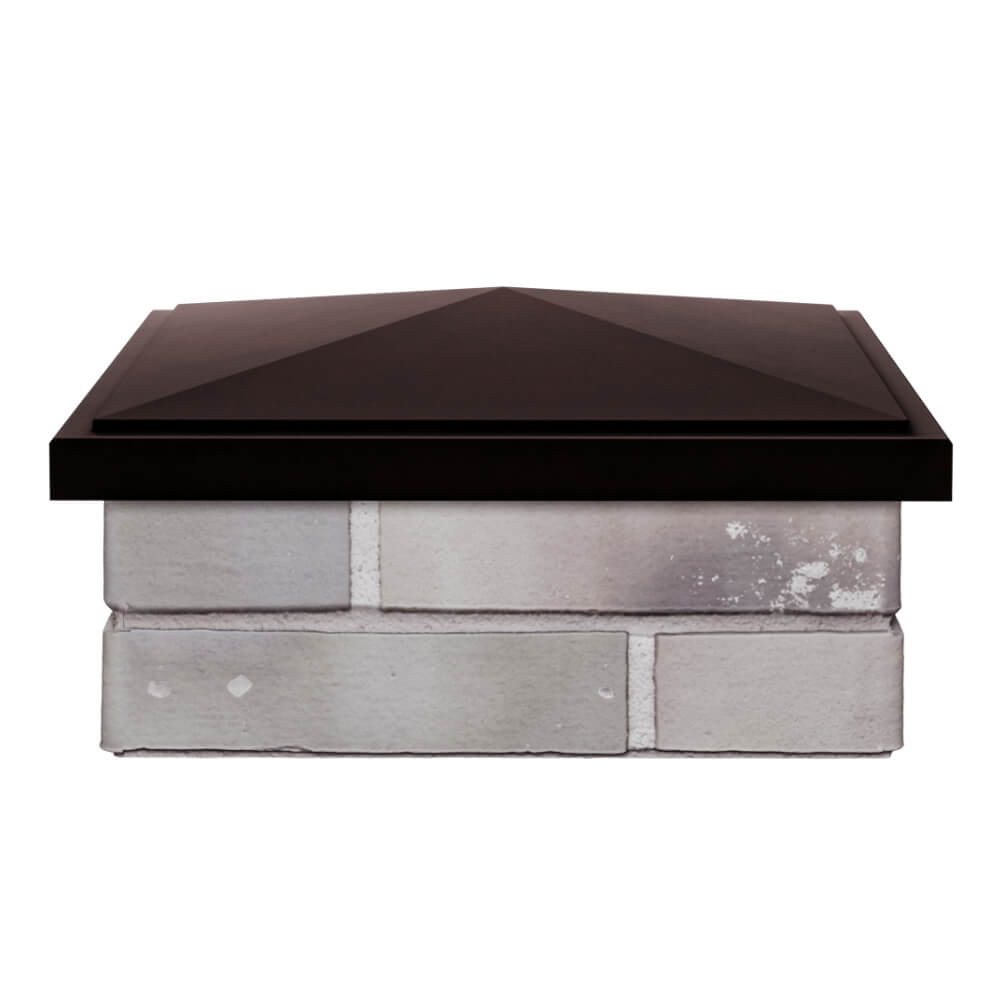 Колпак Zking БонаМоно Коричневый на столб 1.5х1.5 кирпича (385х385, 400х400мм) Ульяновск фото