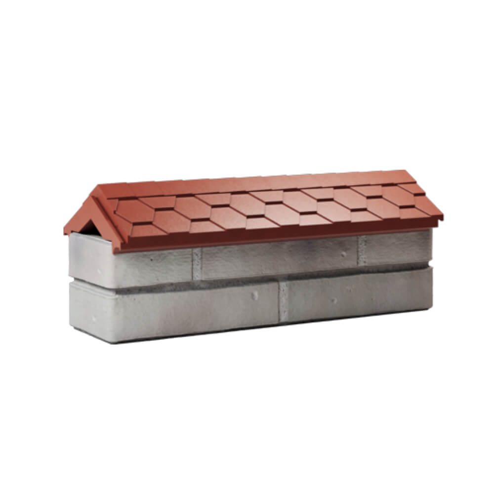 Парапет Zking Эверест Красный с посадкой на 0.5 кирпича (130мм) Ульяновск фото