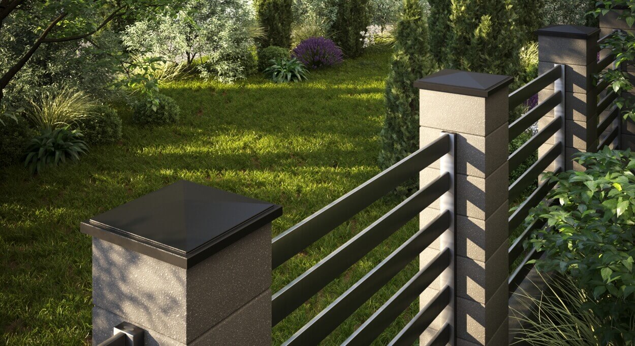 Колпак Zking БонаМоно Коричневый на столб 1.5х1.5 кирпича (385х385, 400х400мм) в Ульяновске фото