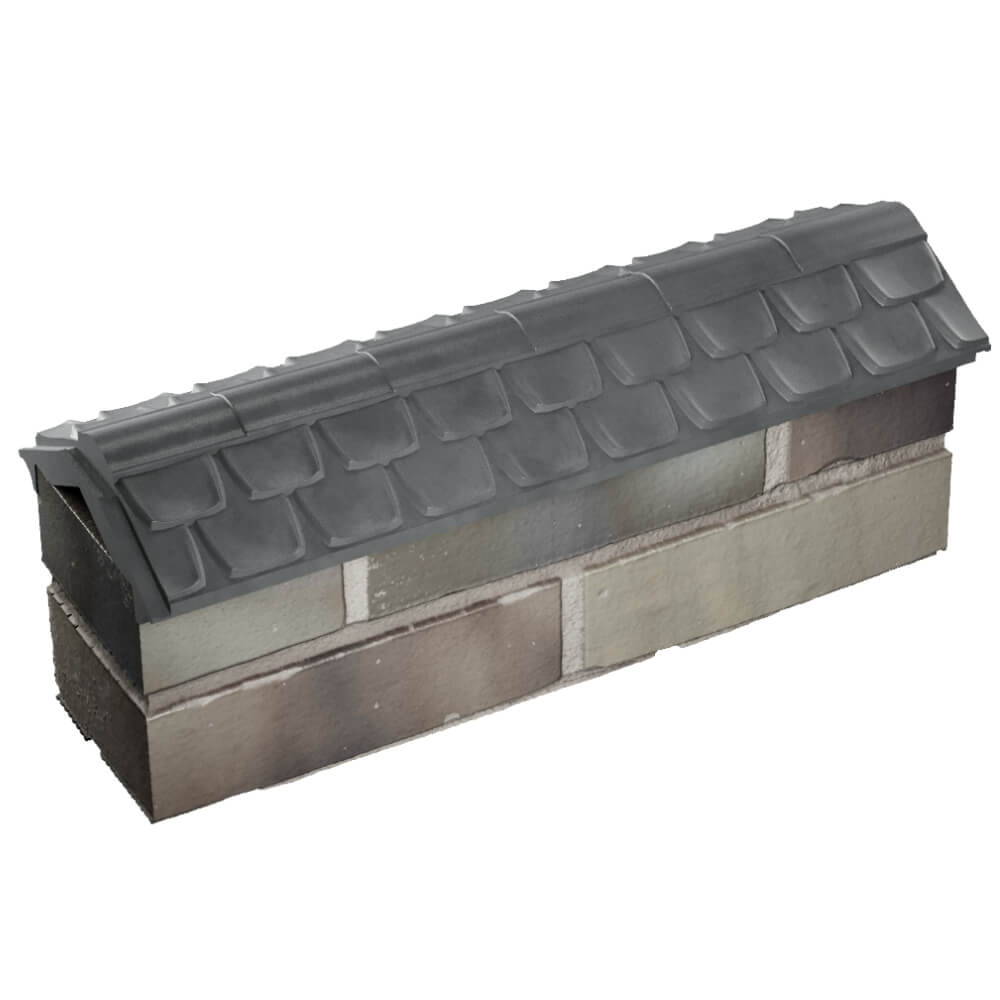 Парапет Zking Эльбрус Серый с посадкой на 0.5 кирпича (130мм) в Ульяновске фото