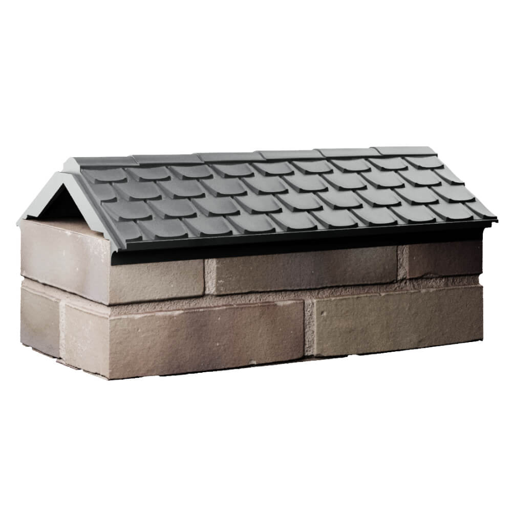 Парапет Zking Эльбрус Серый с посадкой на 1 кирпич (255мм) Ульяновск фото