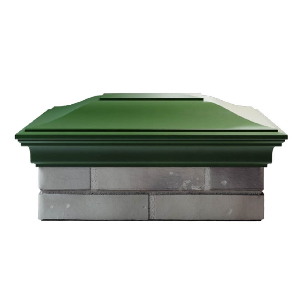 Колпак Zking Монблан Зеленый на столб 2х1.5 кирпича (515х385мм) в Ульяновске фото