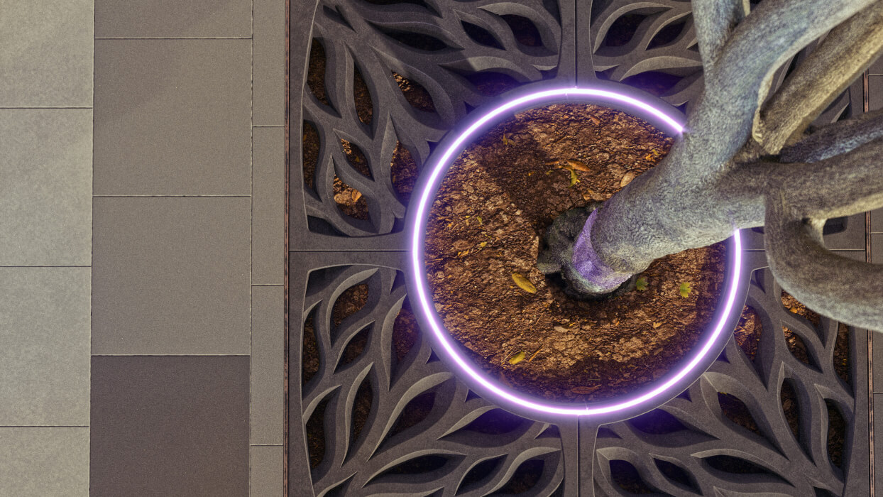 Приствольная решетка для дерева ZKING CRUST 1.2х1.2м Черная в Ульяновске фото