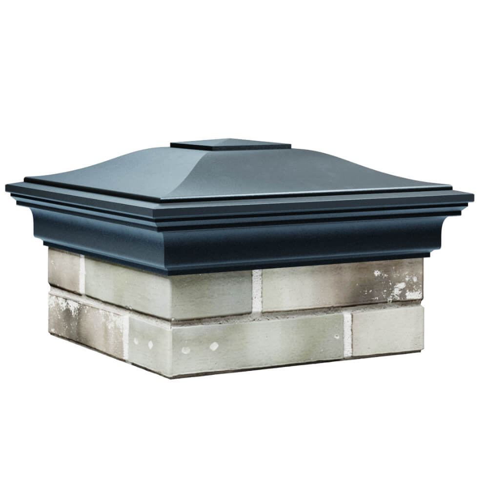 Колпак Zking Монблан Серый на столб 1.5х1.5 кирпича (385х385мм) в Ульяновске фото