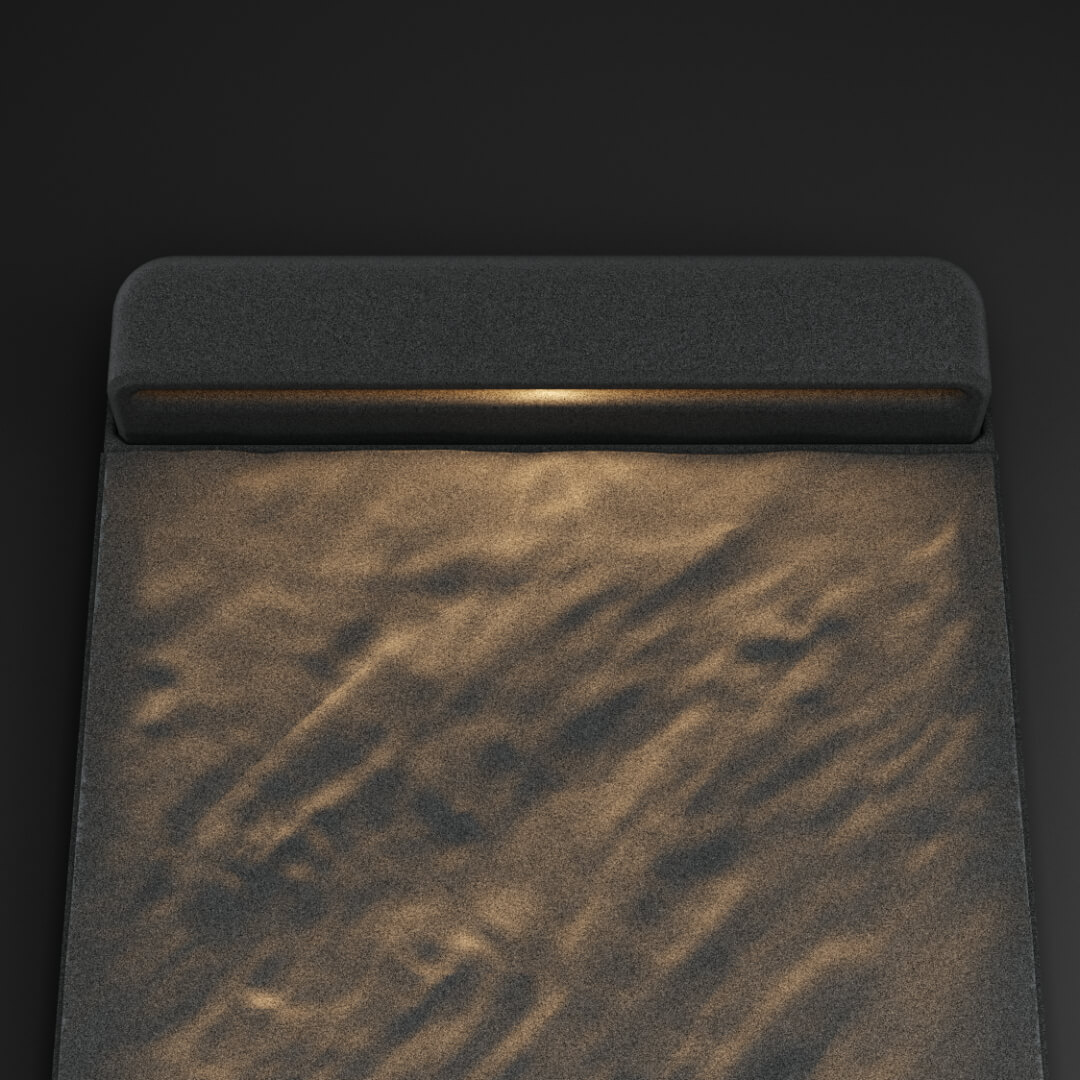 LED Светильник для шаговой плиты STONE Графитовый Серый 330х75х98мм в Ульяновске фото