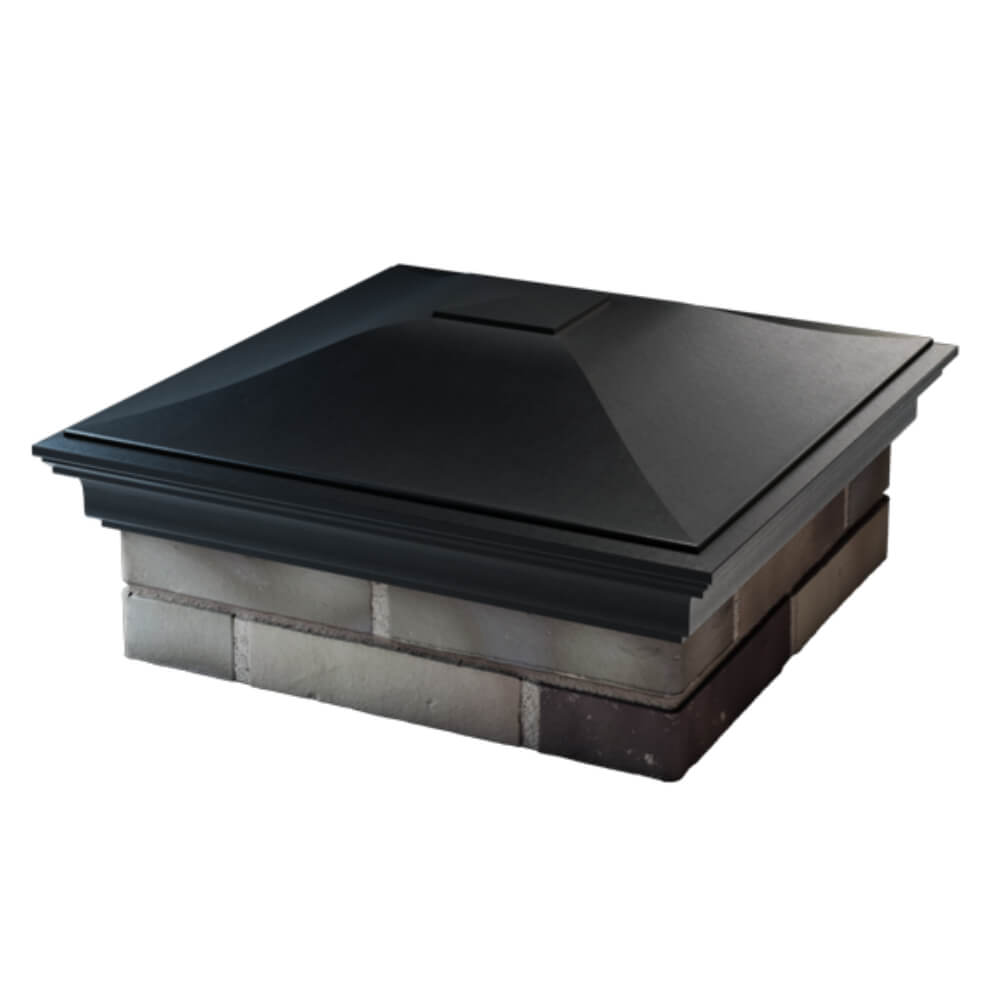 Колпак Zking Монблан Черный на столб 2х2 кирпича (515х515мм) в Ульяновске фото