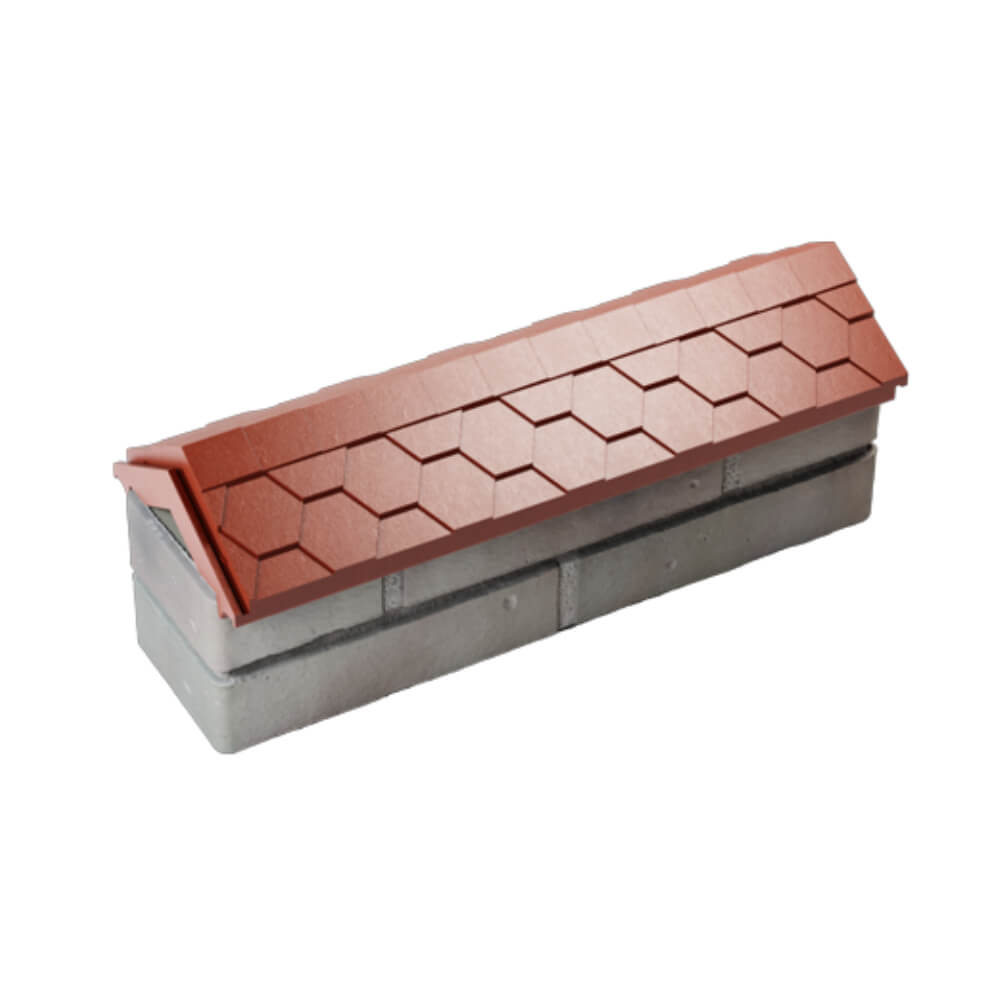 Парапет Zking Эверест Красный с посадкой на 0.5 кирпича (130мм) в Ульяновске фото