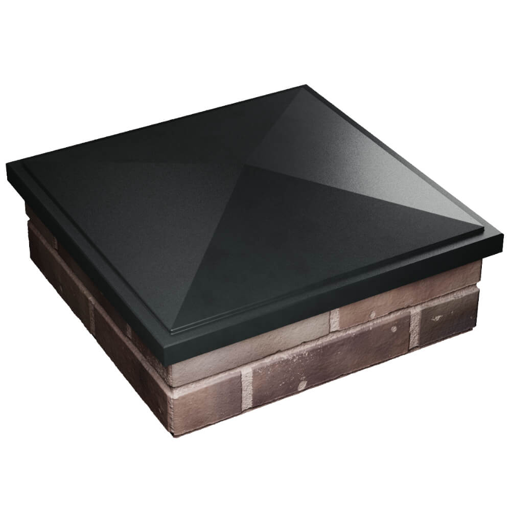 Колпак Zking БонаМоно Черный на столб 2х2 кирпича (515х515, 530х530мм) в Ульяновске фото