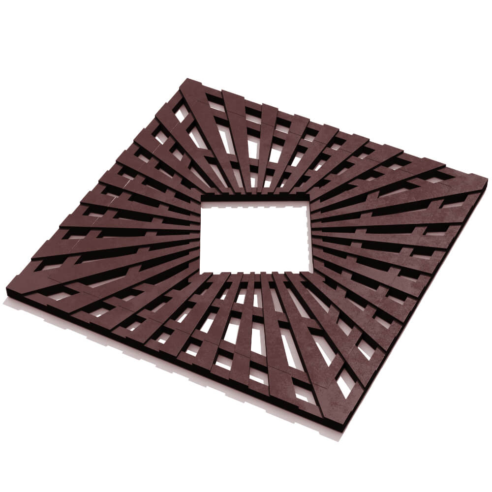 Приствольная решетка для дерева ZKING ATMOSPHERE 1.2х1.2м Коричневая в Ульяновске фото