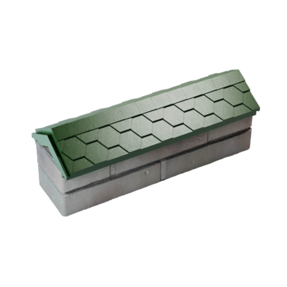 Парапет Zking Эверест Зеленый с посадкой на 0.5 кирпича (130мм) в Ульяновске фото