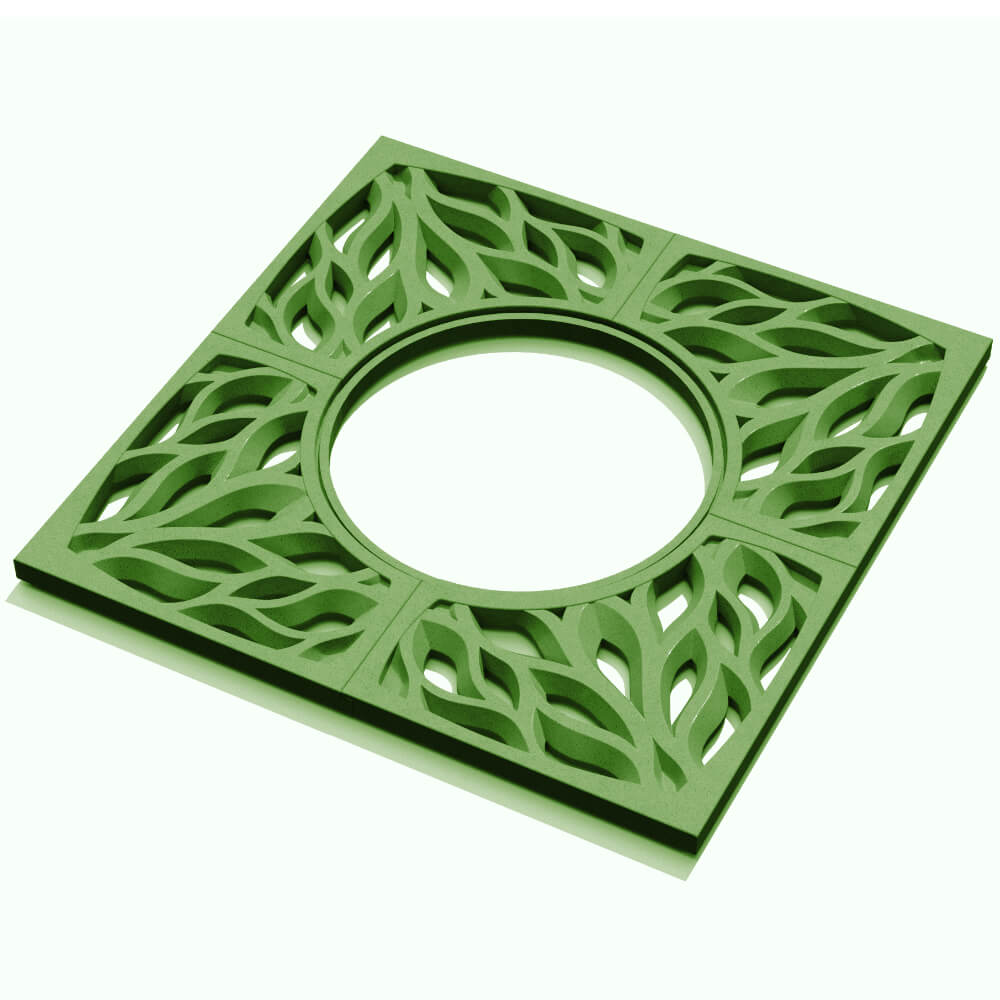 Приствольная решетка для дерева ZKING CRUST 1.2х1.2м Зеленая в Ульяновске фото