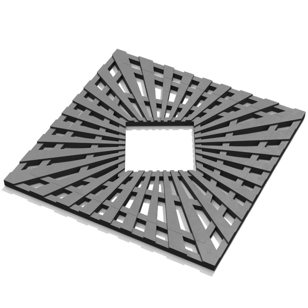 Приствольная решетка для дерева ZKING ATMOSPHERE 1.2х1.2м Серая в Ульяновске фото