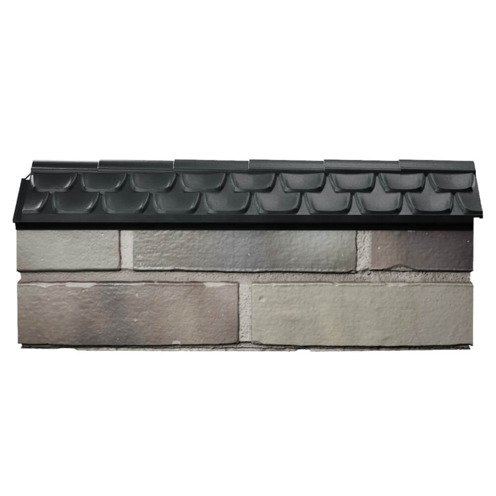 Парапет Zking Эльбрус Черный с посадкой на 0.5 кирпича (130мм) в Ульяновске фото
