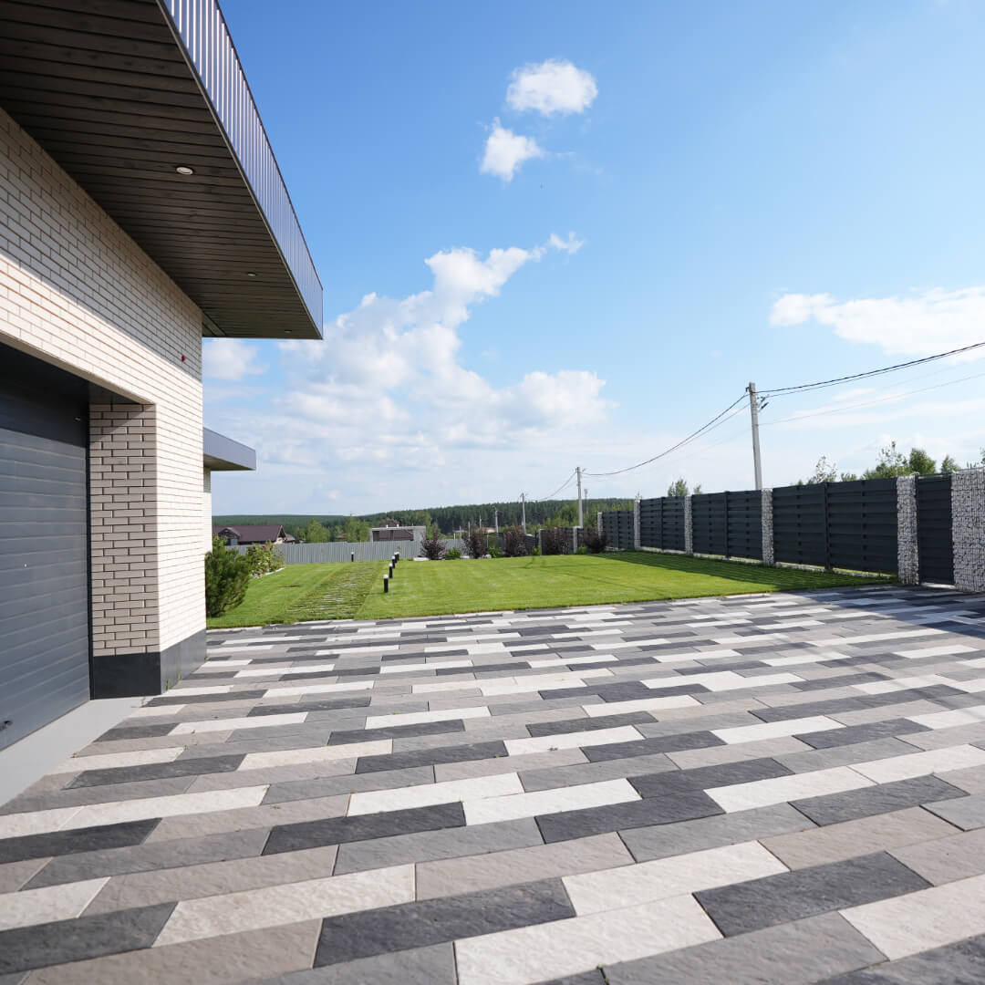 Шаговая плита STONE Светлая Галька 990х330х55мм в Ульяновске фото